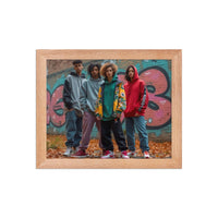 Urban Vibes: Streetwear & Graffiti Framed Poster