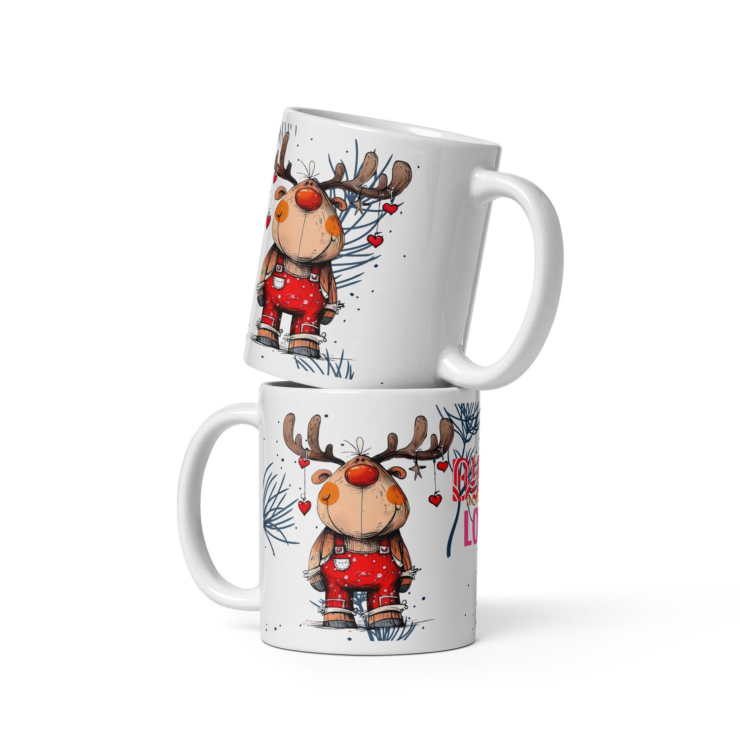 Snow-Men White Glossy mug