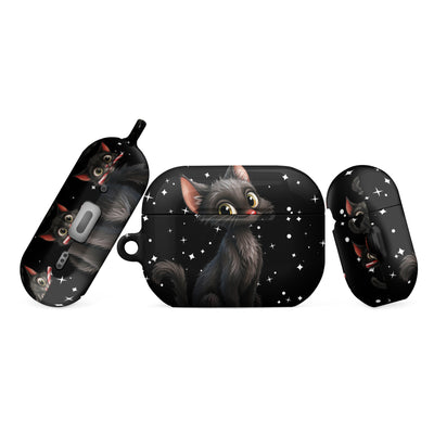 black cat AirPods case